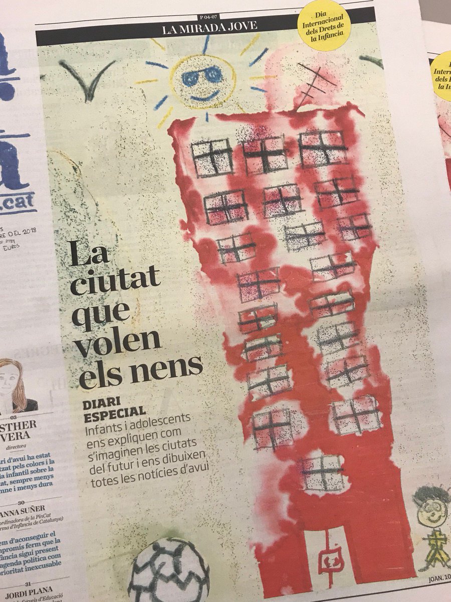 Fundperetarres's tweet photo. Fullejant el @diariARA, ple dels dibuixos d'infants i joves dels @esplaisMCECC i dels centres socioeducatius de la Fundació, hem enyorat Carles Capdevila i hem pensat en com li agradaria haver vist la redacció del diari que va fundar plena de joves amb fulard #DUDI https://t.co/UAQ1yFiH6m