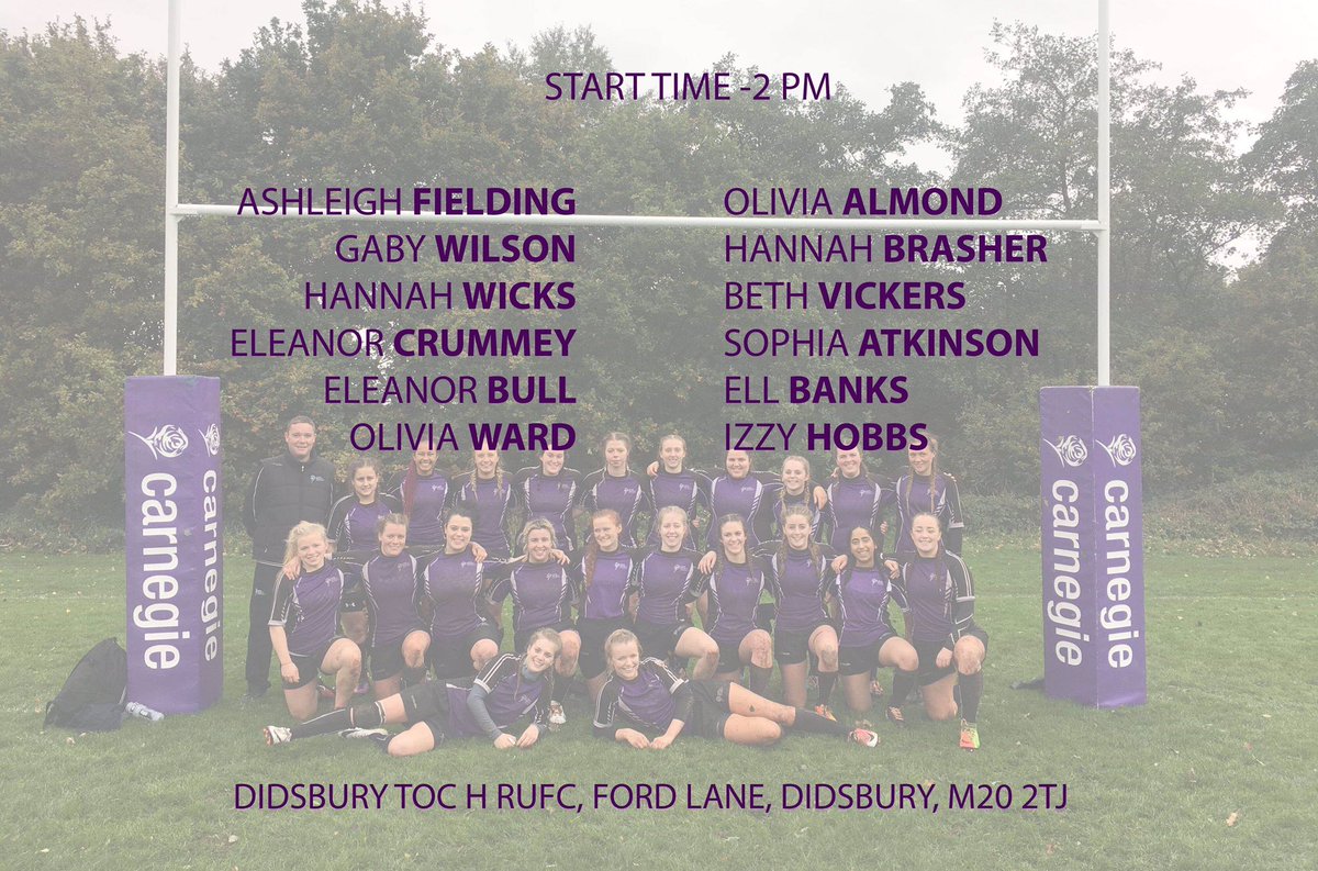 Tomorrow we have 2 teams in action... the firsts take on Edinburgh Napier in the first round of the cup and the development team travel to Didsbury to play in a 10’s tournament! Here’s the squads👀
