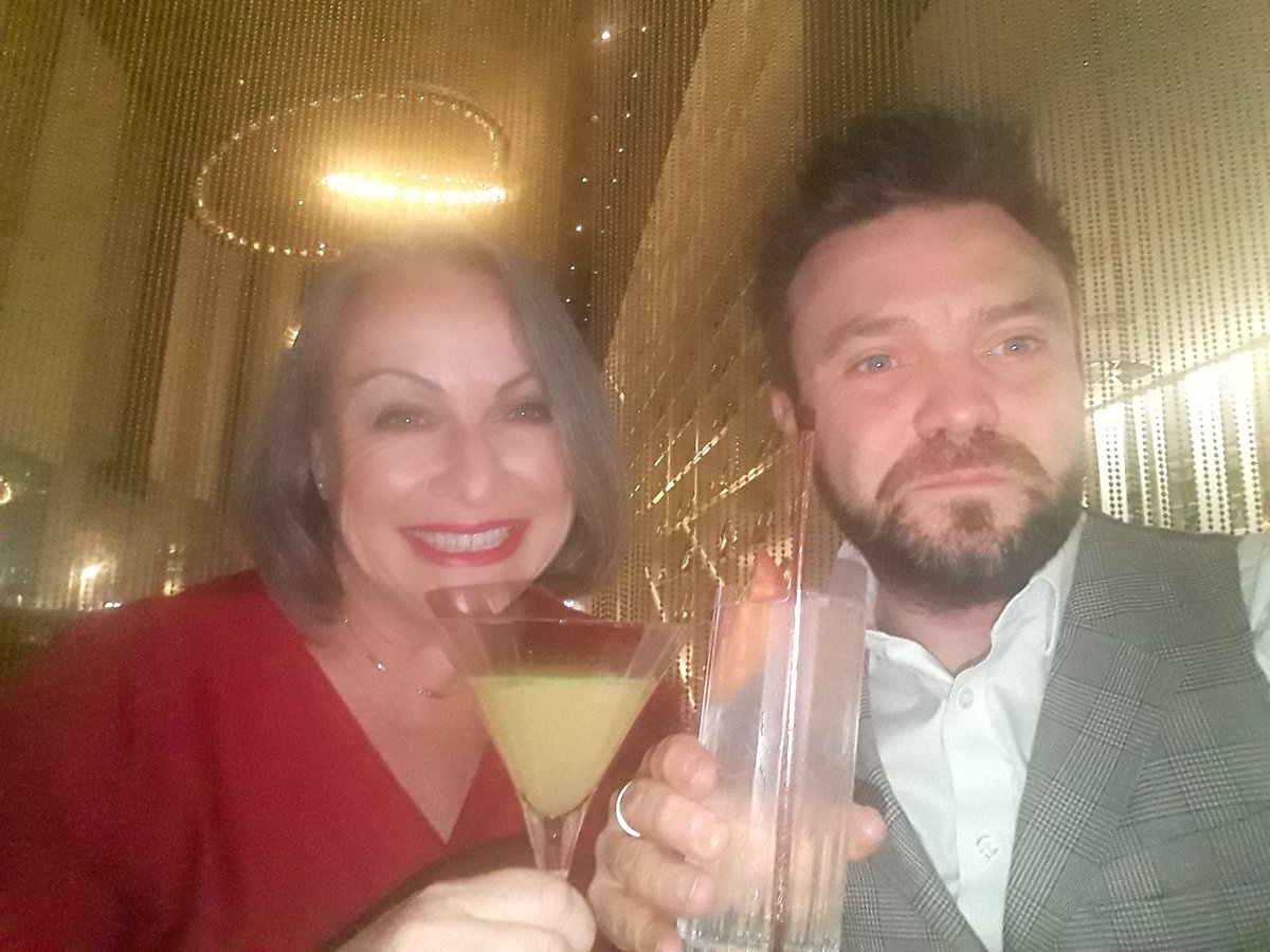Cheeky #cocktails before the @BIIandBIIAB #NITAs. @HIT_MD1 what's with the angel halo?!!? @WLondonHotel  #leicestersq