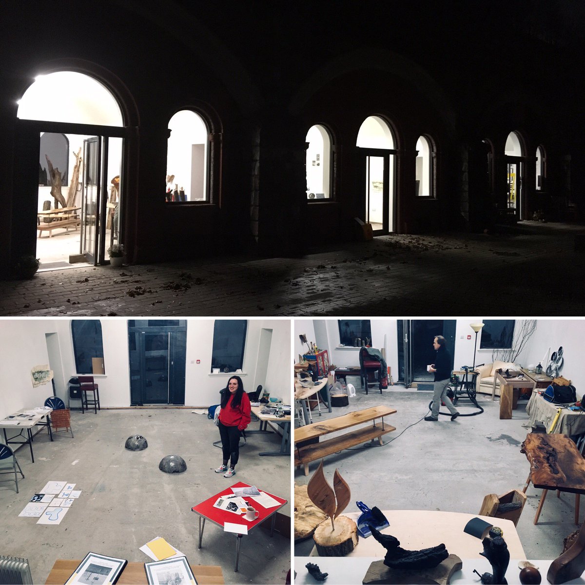 BowlingHarbour's tweet photo. Exciting work today at the harbour; go see ! 10-4pm. Each day. #artistresidency #meganrudden #contemporaryart #bowlingharbour #feminism #lodestonecreative #studio #scotland #art #inthestudio #wood #history #industry #unions #women #artist https://t.co/2bHk5N8jGf