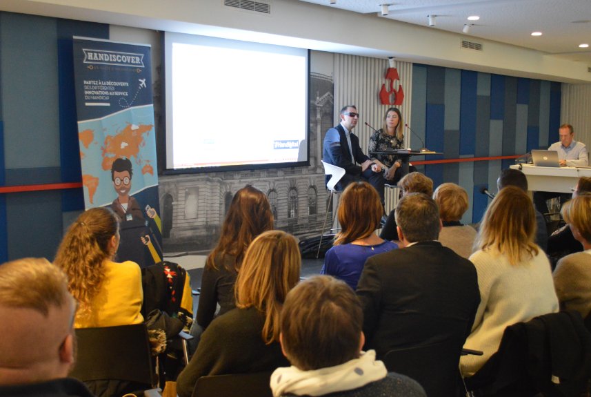 CreditMutuel_NE's tweet photo. #Handicap : « Le digital est une formidable opportunité pour tout le monde, notamment pour les personnes en situation de handicap ». Mathieu Froidure, Président de @Urbilog animait ce midi au @CreditMutuel_NE une conférence sur le thème #Handigital dans le cadre de la #SEEPH https://t.co/uCNW90KxRd