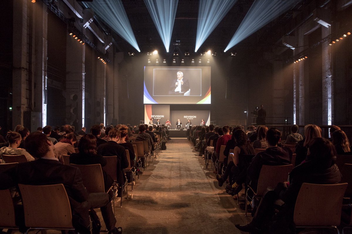 Identity in the Digital Age packed out the main stage. Thank you <a href="/JockelLohkamp/">Joachim Lohkamp</a> <a href="/JulianLeitloff/">Julian Leitloff</a> <a href="/paulkhls/">Paul Kohlhaas bio/acc</a> <a href="/RobLeslie/">Rob Leslie</a> @timbansomor for a fascinating discussion. #revision18 | Photo credit: Alexander Steffens. @alexandermercutio