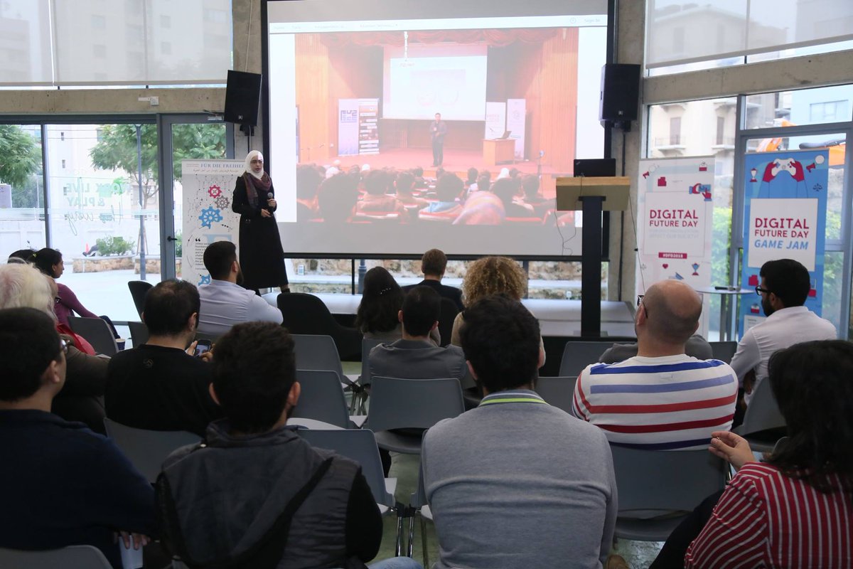 sanahawasly's tweet photo. Happy to address the #digital movement of Syria at @FNFLebanon #DigitalFutureDay and represent @Wikilogia ๐งฉ showcasing its efforts on empowering #Syrian youth through #technology ๐ป๐ก
#Wikilogia #tech4all #engineering #opensource #hackerspace https://t.co/RpdxKaQaGX