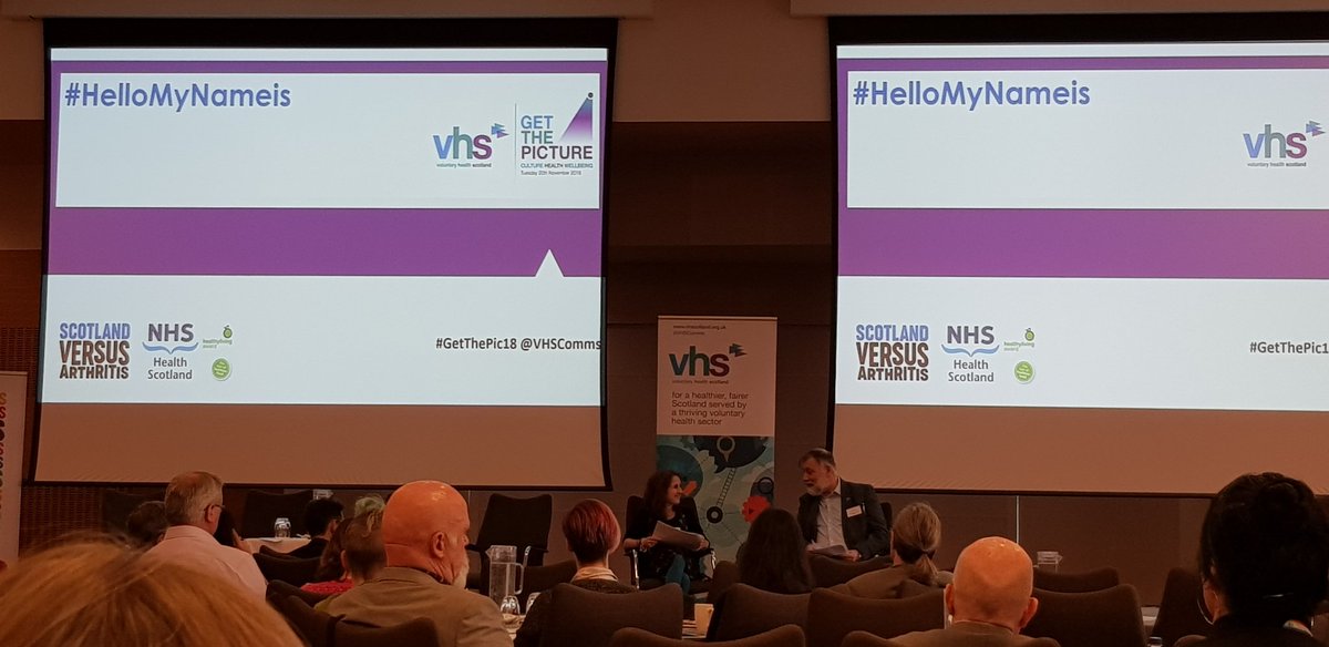 MarzMac21's tweet photo. #HelloMyNameis Heartbreaking story performed at #GetThePic18 demonstrating the importance of building relationships with patients @ScotVArthritis https://t.co/BnW115UCwU