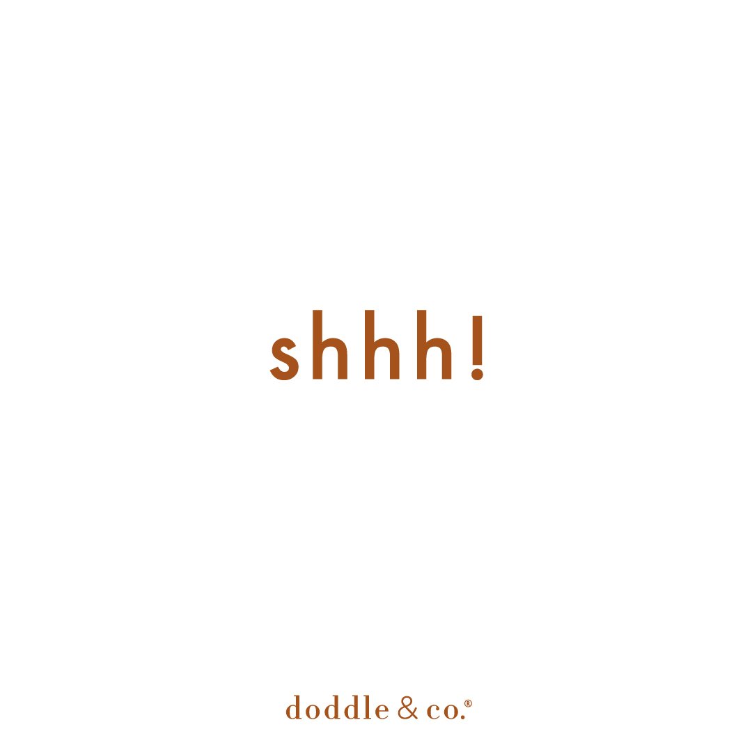 And if you need a reminder to take a breath, go to our Instagram story highlights to save these "shhh!" images to your phone wallpaper or social bio and join us in our time out from social media for the week. Love to all!  #HappyThanksgiving instagram.com/doddleandcompa…