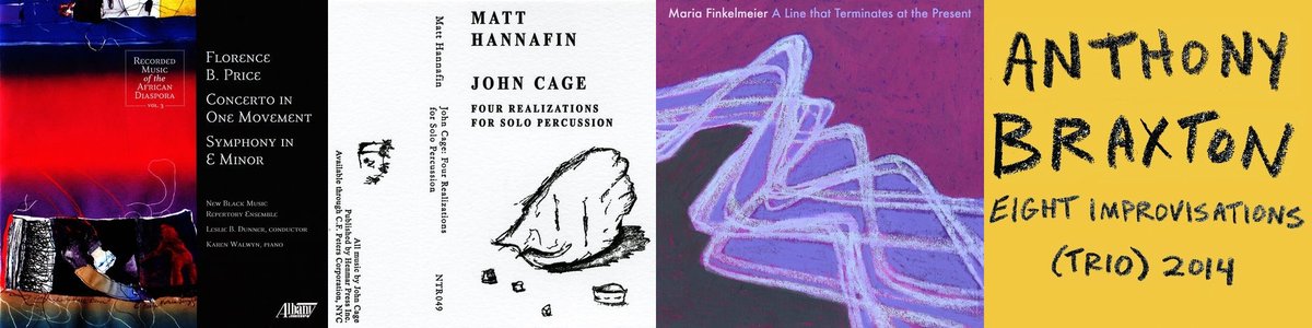 thelogjournal's tweet photo. NEW@LOG Included in this week's tally of memorable things Log editor Steve Smith (@nightafternight) has stuck in his ears are recordings featuring Florence Price, Matt Hannafin, @mariafinkperc, and Anthony Braxton. https://t.co/dzyiZkRW4M https://t.co/2l2nlXQMZh