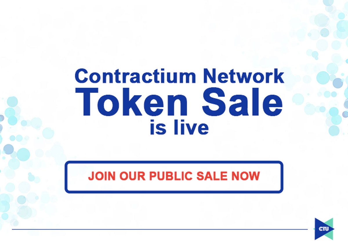 contractium's tweet photo. "Contractium Network enables you to:
1. Create and issue your own customize token (cryptocurrency)
2. Creating smart contracts easily and securely
3. Advance Payment system.
4. Advance Rewards system
Join us today https://t.co/DK3fqvBeq8 https://t.co/j2bluAtSag
