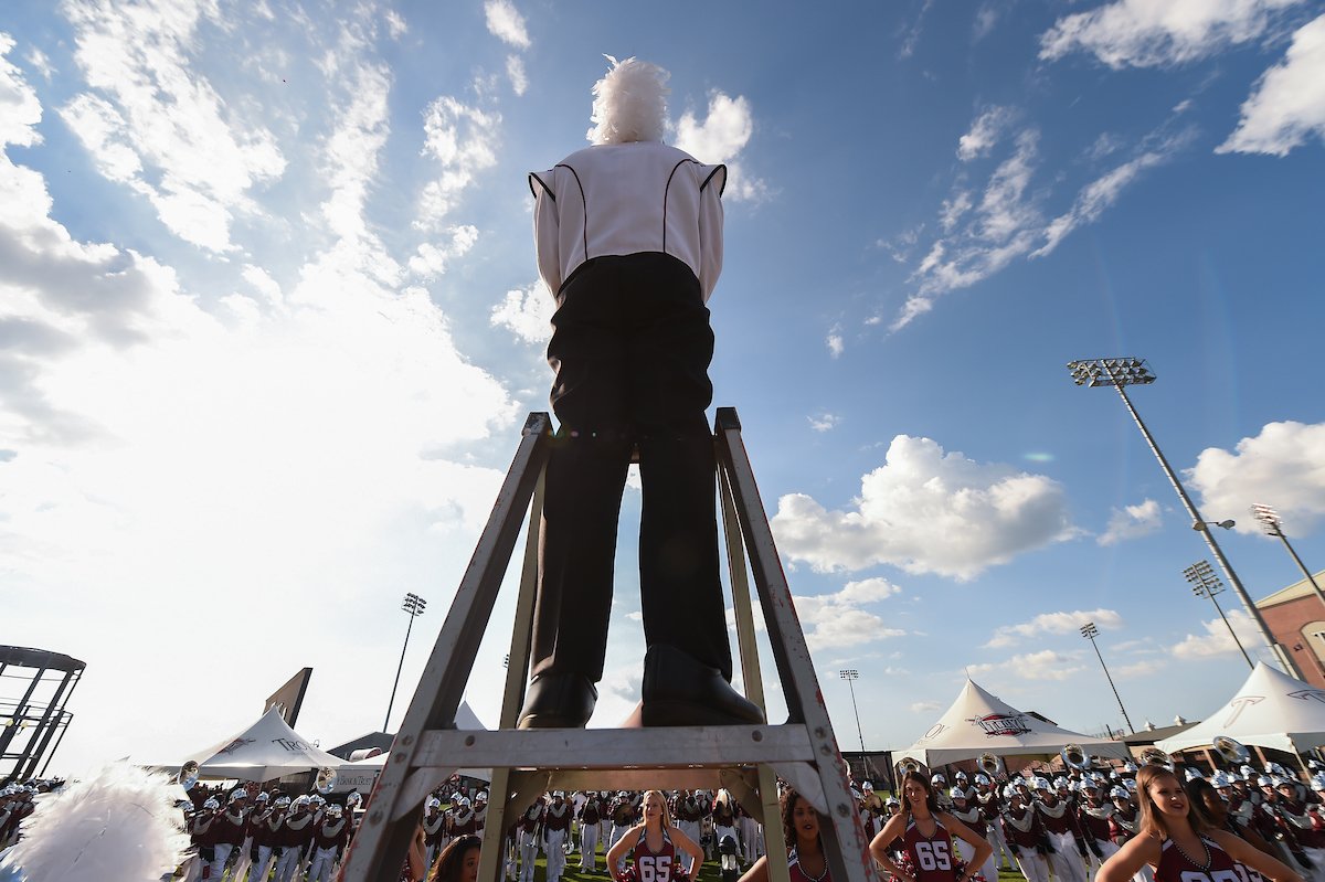 TROYUnews's tweet photo. This week, we wanted to share some of the things we are thankful for at TROY.
We are thankful for the @Official_SOTS.  Not only do they create a great atmosphere on gamedays but perform on and off campus throughout the year! https://t.co/SO7IODMJL5