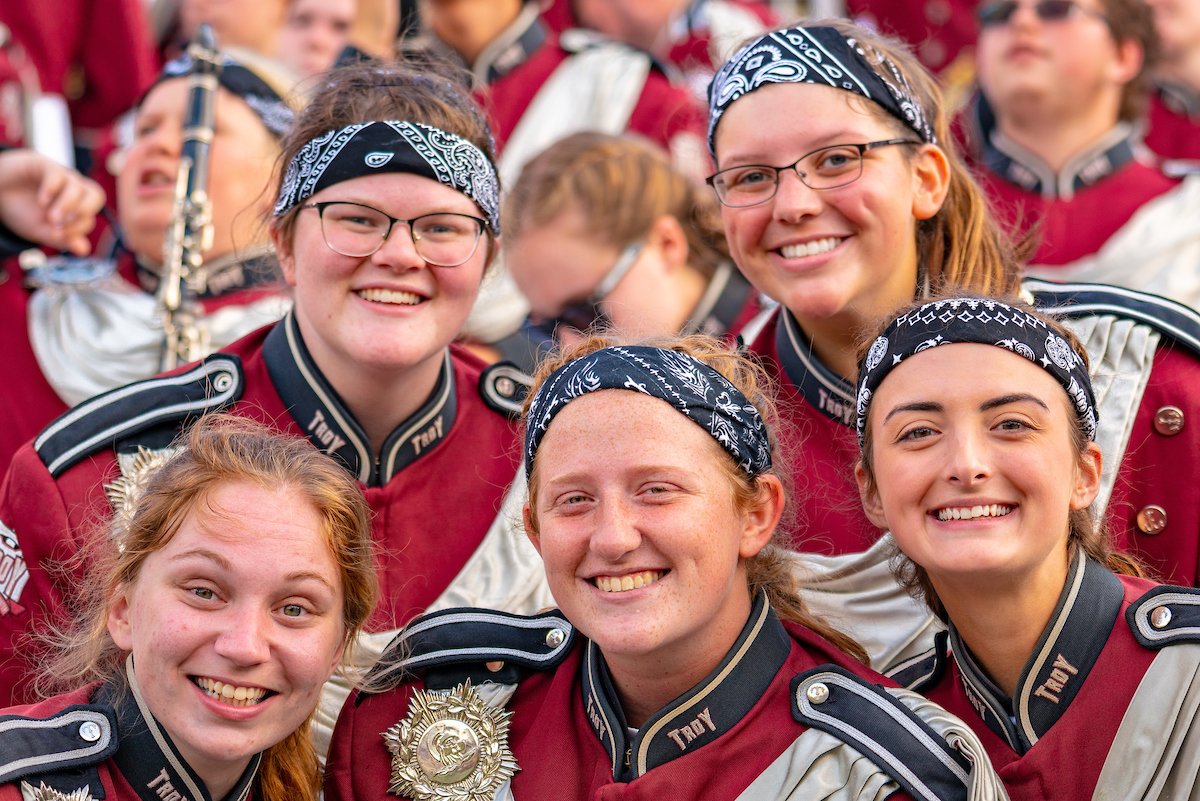 TROYUnews's tweet photo. This week, we wanted to share some of the things we are thankful for at TROY.
We are thankful for the @Official_SOTS.  Not only do they create a great atmosphere on gamedays but perform on and off campus throughout the year! https://t.co/SO7IODMJL5