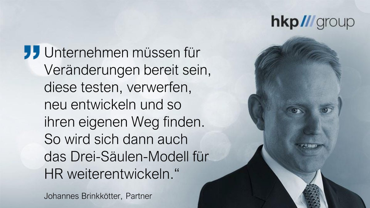 hkp_group's tweet photo. Ist das Drei-Säulen-Modell für #HR von @dave_ulrich Evergreen oder Relikt?
Weder noch, sagen die @hkp_group Experten Johannes Brinkkötter und @step_schmid im #hkpInterview:
https://t.co/rDTs60PGQL
https://t.co/JBNRJ438Qb
#ExpertenFrühstück #Transformation #agile #agility https://t.co/GwalH8OkBC