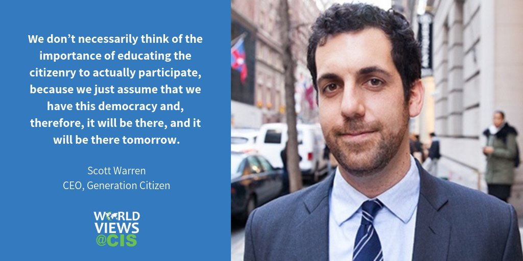 On this week's episode of World Views, <a href="/cruise226/">Rebecca Cruise</a> joins <a href="/suzettegrillot/">Suzette Grillot</a> for our roundtable discussion, followed by an interview with Scott Warren, CEO and co-founder of <a href="/gencitizen/">Generation Citizen</a>: bit.ly/ScottWarrenWV