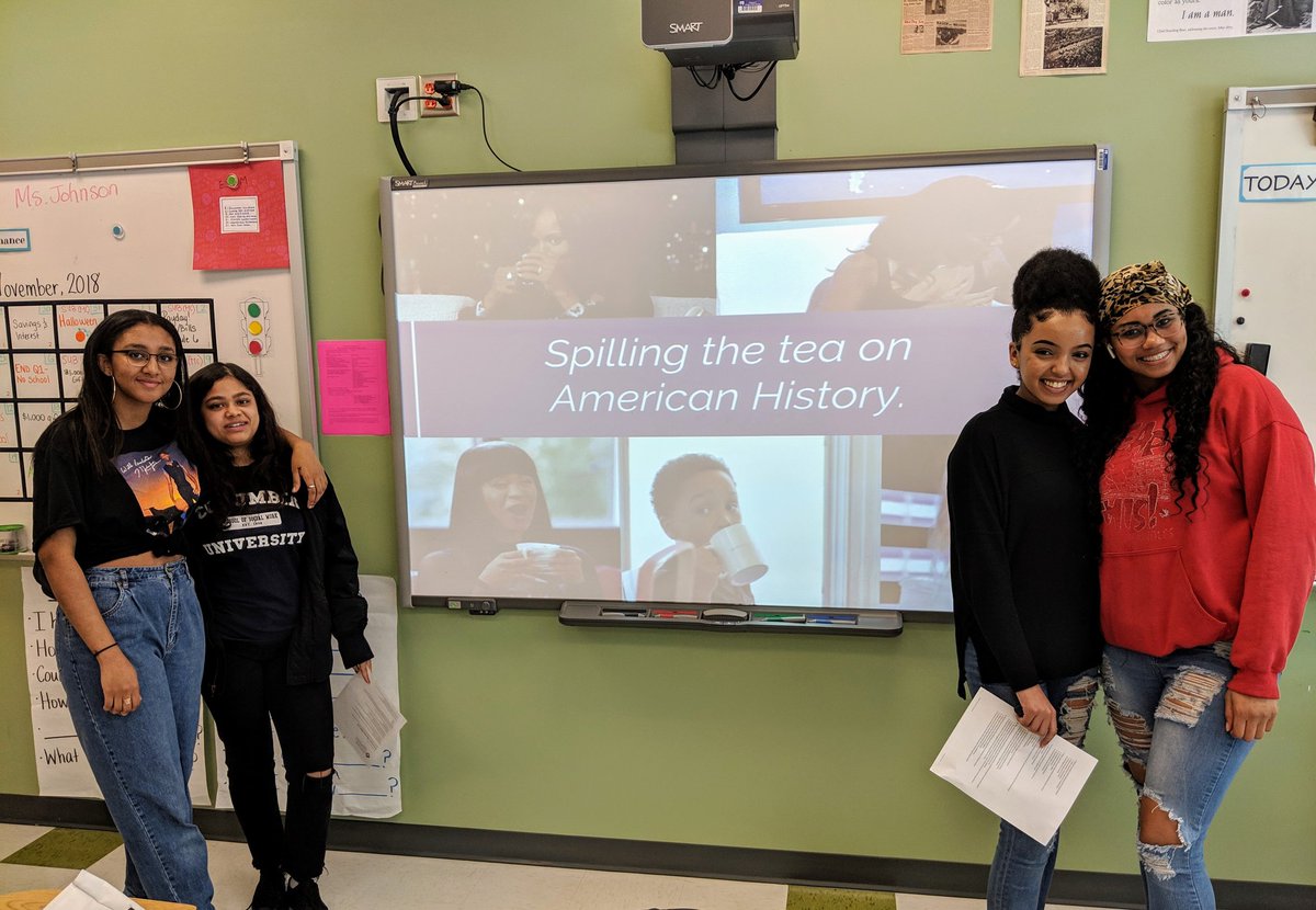 Check this out @ValeriaBrownEdu - Students are presenting the facts on American Slavery from @Tolerance_org Teaching Hard History framework #TeachHardHistory #HardHistory @APSsocstudies @APS_OEE