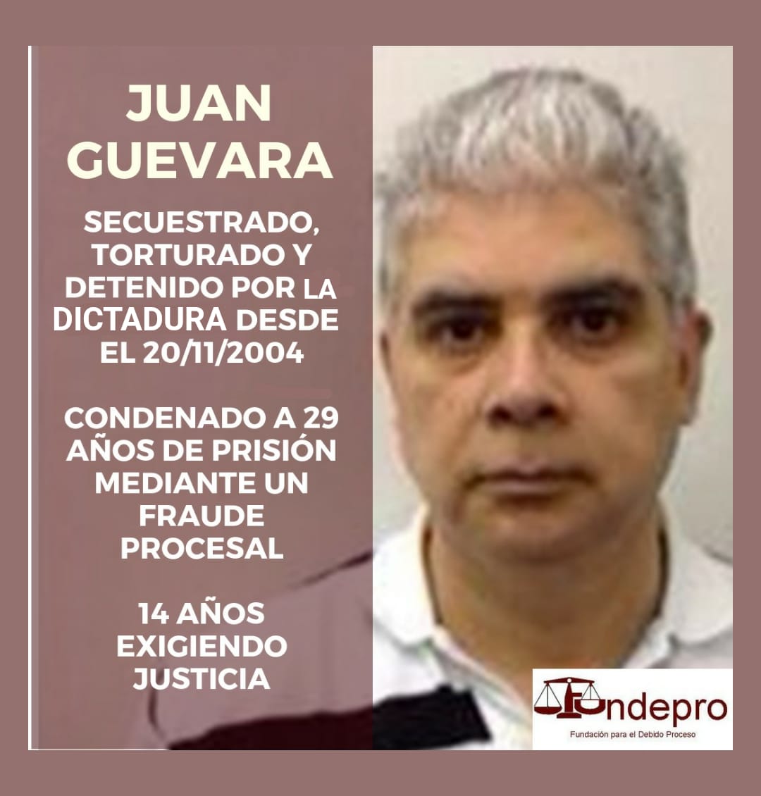RenzoPrieto's tweet photo. Juan Guevara es un Prisionero Político y hoy cumple:

14 años tras las rejas
14 años de injusticia
14 años de tortura
14 años separado de su familia

PIdo a Dios por él y sus primos Otoniel y Rolando para q pronto vuelvan a la Libertad
#LiberenAJuanGuevara
#LiberenALosGuevara https://t.co/y8wfAB4b0a
