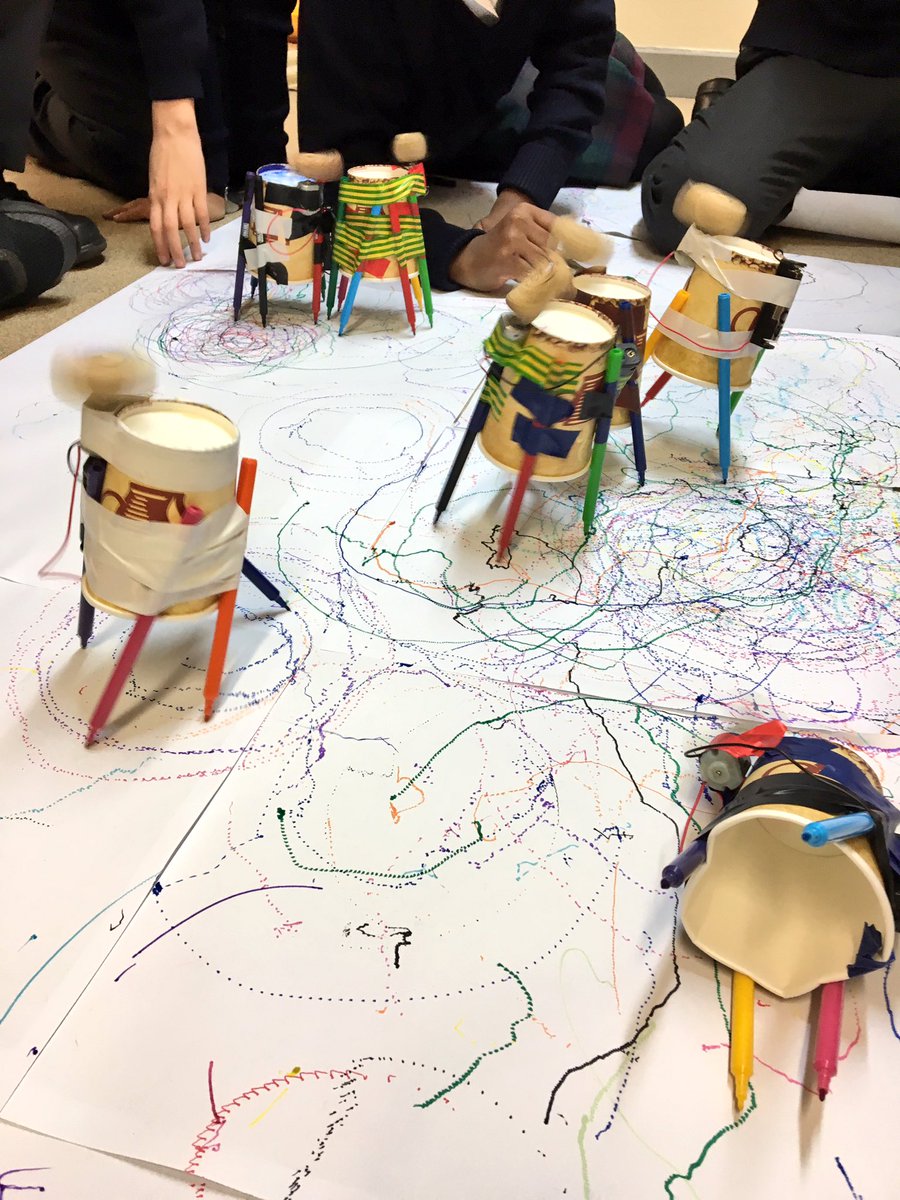 KESBathJunior's tweet photo. Year 6 have been applying their electrical knowledge to create scribble bots #KESScience https://t.co/QLliSY2Qnm