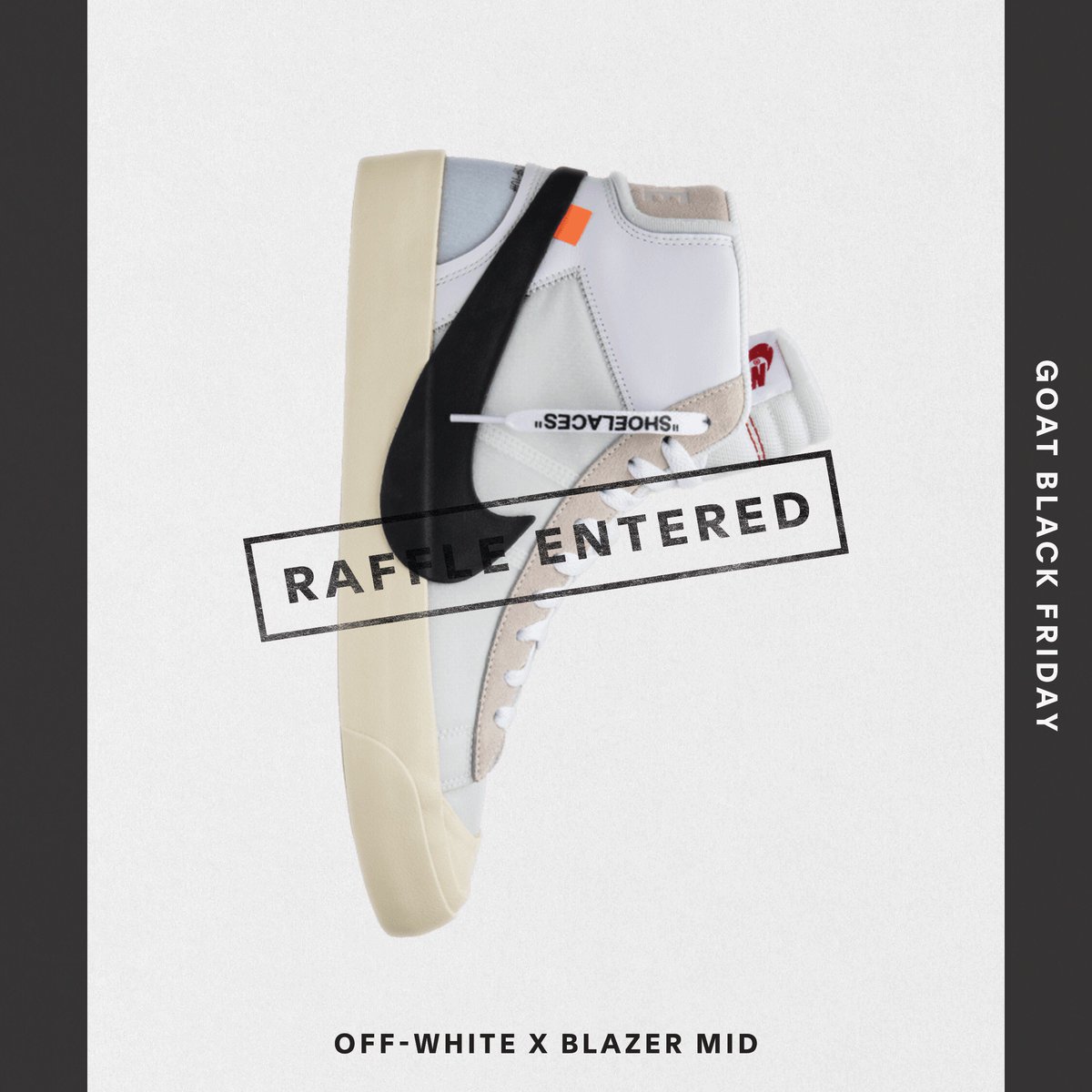 kassidees's tweet photo. Enter the #GOATBlackFriday Raffle for your chance to win the most coveted sneakers and other prizes. @goatapp https://t.co/JbaiFCInBw https://t.co/JljRerzP5b
