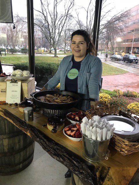 cambridge_park's tweet photo. Thank you to everyone who came to our Fall Tenant Breakfast today! Shout out to Revival Cafe &amp; Kitchen for the chicken &amp; waffles, pancakes, frittatas, and yummy breads &amp; spreads! Congrats to our Raffle Winners! #tenantbreakfast #HappyThanksgiving #tenantevents #perks #CPD #LFREP https://t.co/st5EWOAOGB