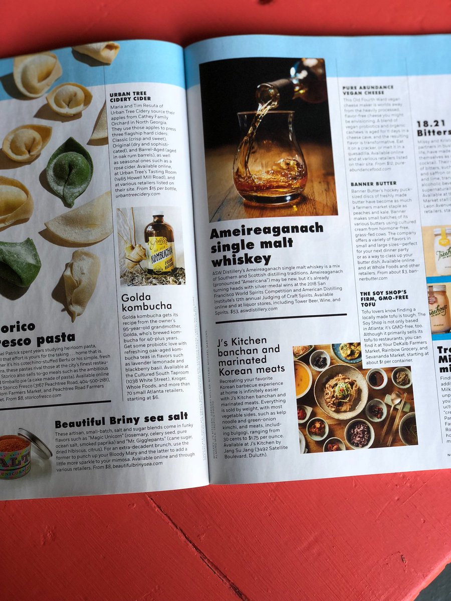 GoldaKombucha's tweet photo. Better late than never to say a big THANKS to @atlantamagazine for including us with such good company in the November issue! https://t.co/8C94MRmuIq