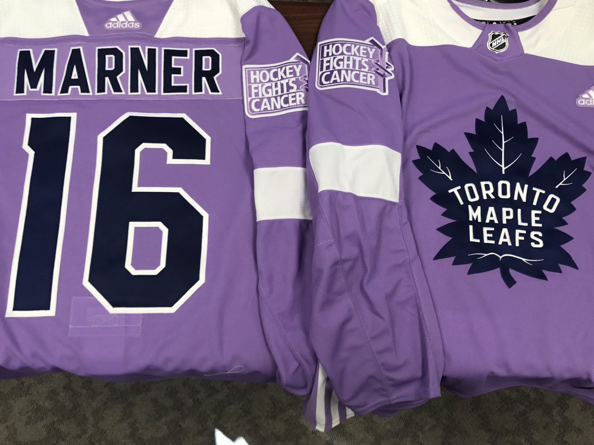 toronto maple leafs hockey fights cancer jersey