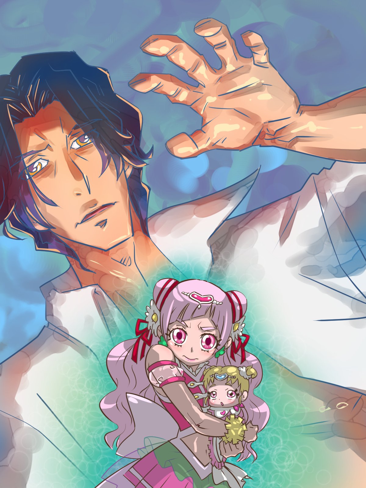 HUGっと!プリキュア　野乃 はな　ジョージ・クライ　ハロウィン　クリアファイル Hugっとプリキュア ハロウィンクリアファイル ルールー/ジョージ