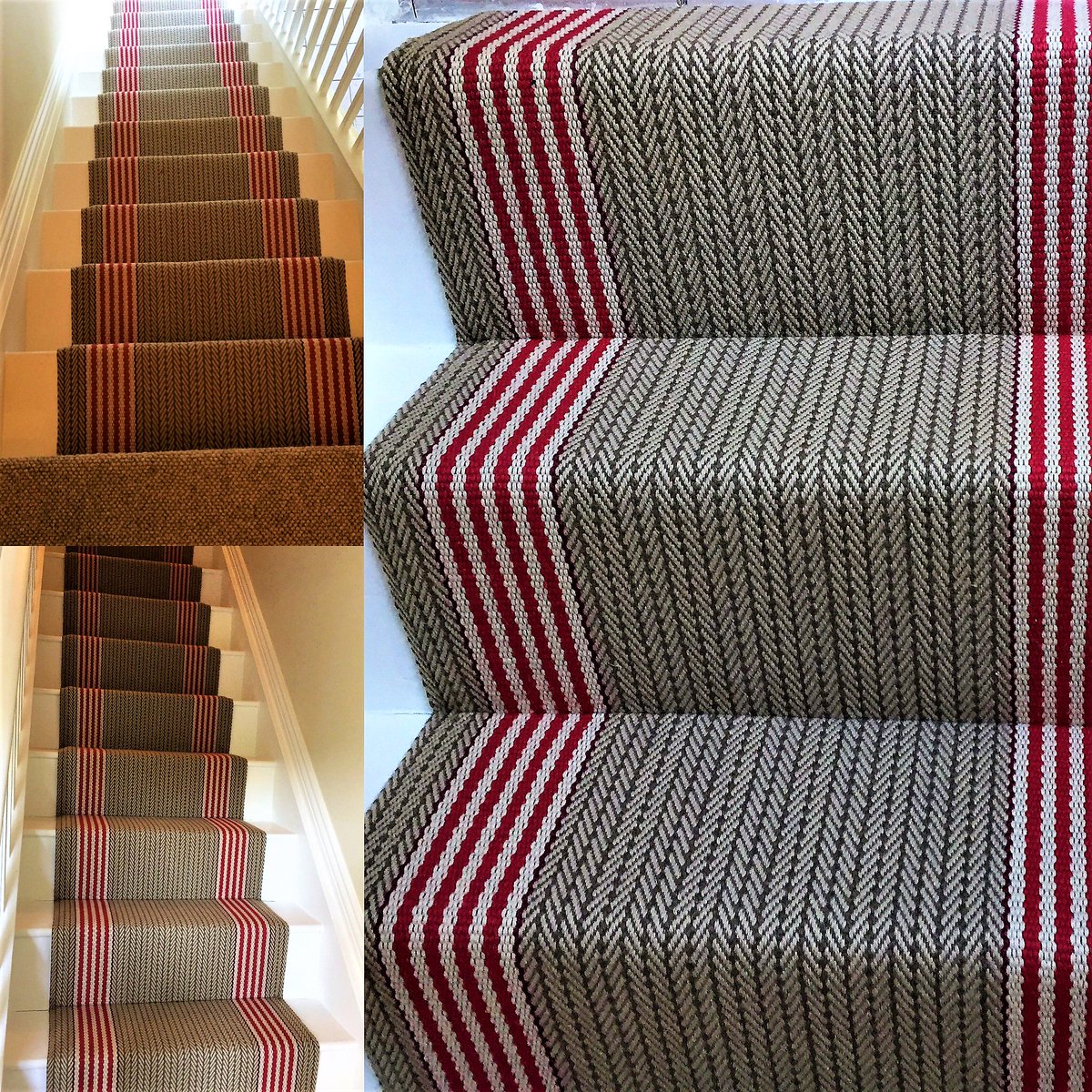HertfordFloor's tweet photo. Our customer in Bennington went for a lovely carpet for their stairs @Roger_OatesUK in the Flaxman Berry range #rogeroates #hertfordflooring #middletohighend #carpetsforstairs #qualitycarpets #stairrunners #carpetexperts #flaxmanberry #quirkycarpets #luxurycarpets #flooring https://t.co/KhmWCCx8s0