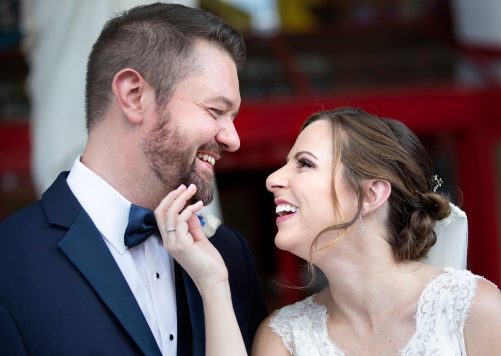 StJude's tweet photo. Twenty five years after meeting as patients at St. Jude, Joel and Lindsey were married on the St. Jude campus. Watch this @TODAYshow clip as they share the story of their journey from patients, to best friends, to finally husband and wife: https://t.co/l9vh0LSno5 https://t.co/Tqz4Uwfd5F