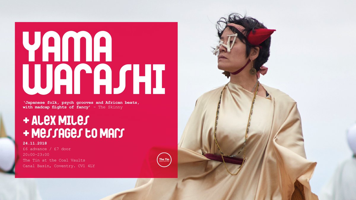 This Saturday we have an amazing medley of music; weird and wonderful Dream Pop from <a href="/Yamayamamusic/">Yoshino Shigihara</a>, Funky Jazztronica from <a href="/messages_mars/">Messages to Mars</a> &amp; an impressive solo electro set from Alex miles of <a href="/resmencoventry/">Resurrection Men</a>. Grab cheaper advance tickets here: goo.gl/tmHgbQ