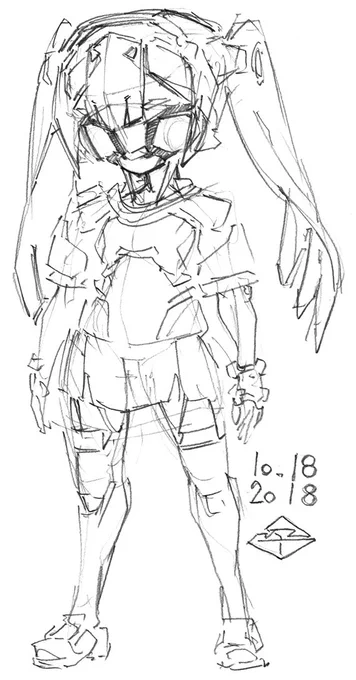 いろいろ練習に
#sketch #doodle #落書き #創作 #オリジナル 