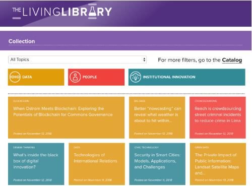 nyutandon's tweet photo. Last week, @TheGovLab and @opengovnet launched #TheLivingLibrary, a new platform to host curated resources and knowledge for researchers, practitioners, policymakers, and anyone interested in the intersection of technology, governance and innovation: https://t.co/RKBiVU2BtR https://t.co/ua0zlAA3LL