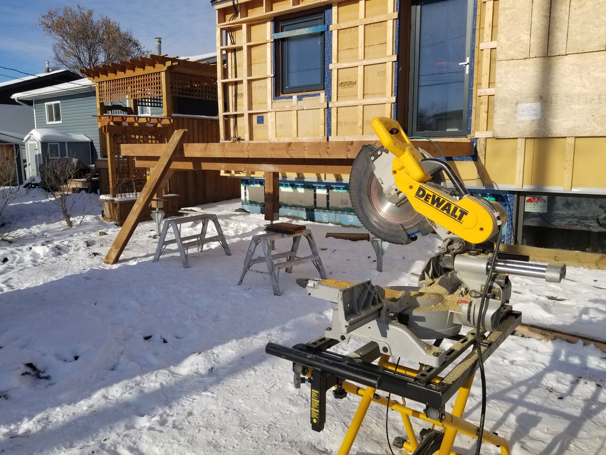 netzerodauphin's tweet photo. The deck is coming together nicely.  Who's got the bbq ready? https://t.co/boA7PZAFSW