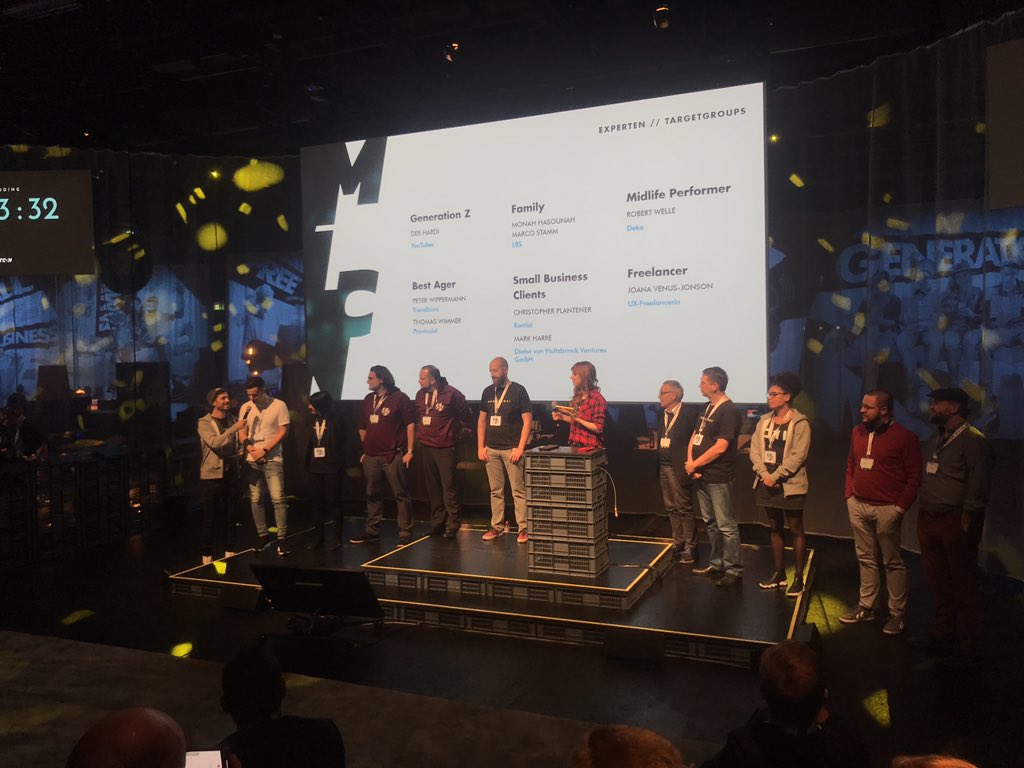 Bei der diesjährigen #Hackathon-Challenge geht es für die #Symbioticon-Teams auch darum, bestimmte Zielgruppen anzusprechen. Auf der Bühne stellen sich nun unsere Target-Group-Experten vor! #nonormal #fiforum #crossindustry