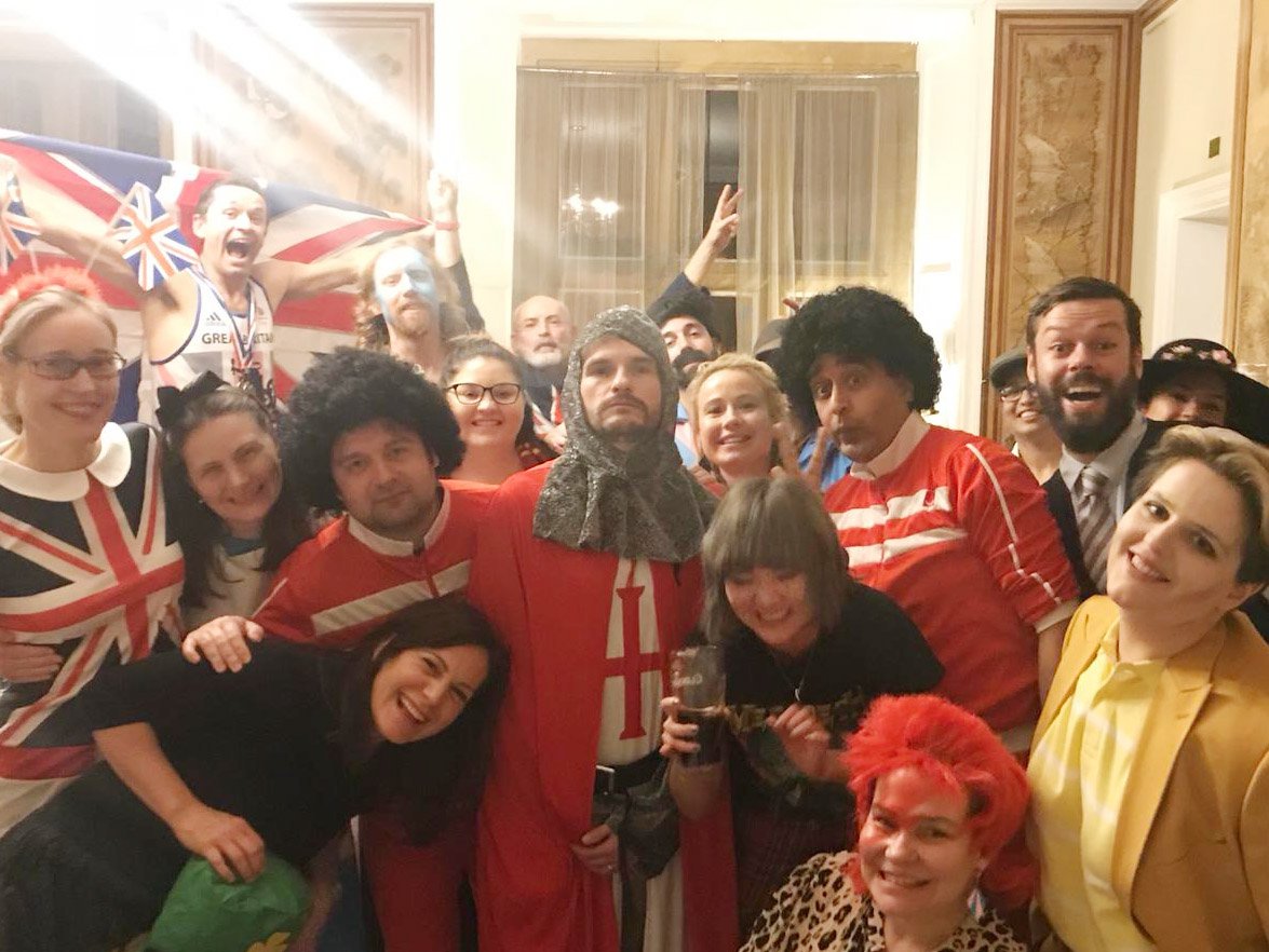 8worker's tweet photo. The 8works team took time out of delivery for our annual AwayWeekend, bringing our global team together in the picturesque Oxfordshire countryside for a British-themed extravaganza! An inspiring 48hours with the sharpest minds&amp; warmest hearts of the 8works family :) #somuchcheese https://t.co/ZD6xOAApSG