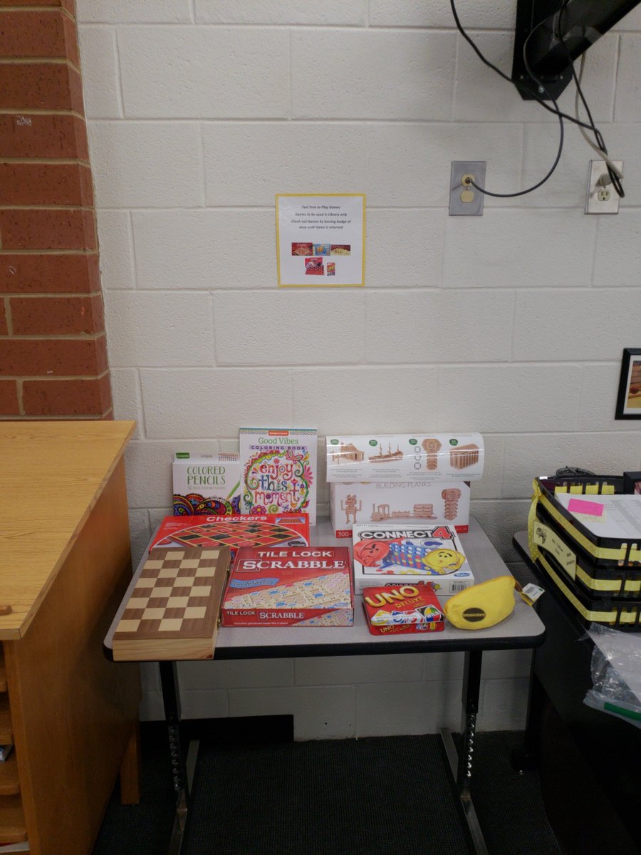 LibraryGreerHS's tweet image. New games to play in the library!