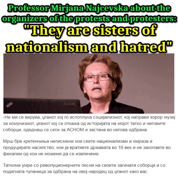 EuropeansUnite1's tweet photo. @klarra0 @Budapestian1 @NashCitySmitty @Jovan_Kukuzel @thedjmkd @guardian @TikvesWinery @Daveydaibach We don' t have to say what you are. She said everything. #FYROM #NAZI #racists https://t.co/nDuq1dSIix