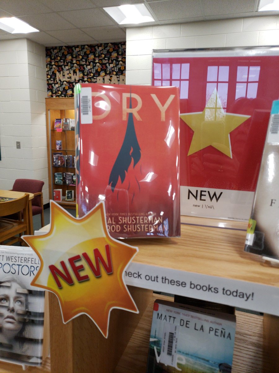 LibraryGreerHS's tweet image. Dry - Newest book by Neal Shusterman about a drought in California so severe it turns it into a war-zone!