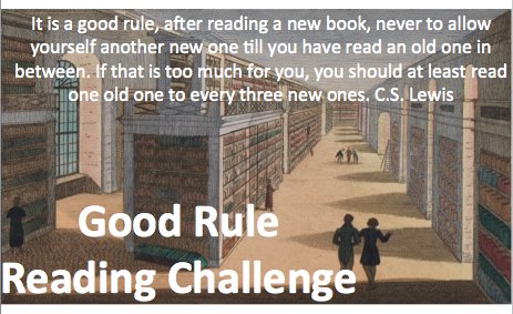 blbooks's tweet photo. #2019readingchallenges #reading #CSLewis #challengeaddict I'm hosting the Good Rule Reading challenge again next year. https://t.co/6jwYZVtyHx https://t.co/Jouh6EfPoz