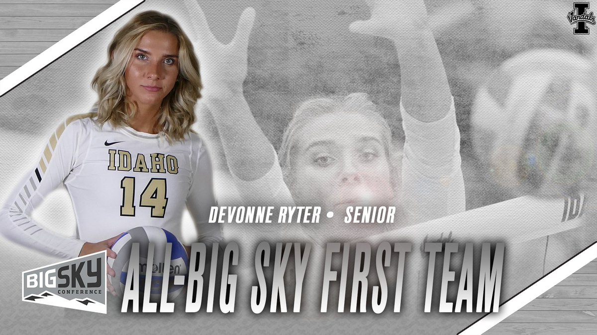 IdahoVolleyball's tweet photo. Here are your All-Big Sky First Teamers: Sarah Sharp, Kaela Straw and DeVonne Ryter! #GoVandals

More to come at https://t.co/MXBPUBHNMP

#BigSkyVB https://t.co/XxAvEBsHfv