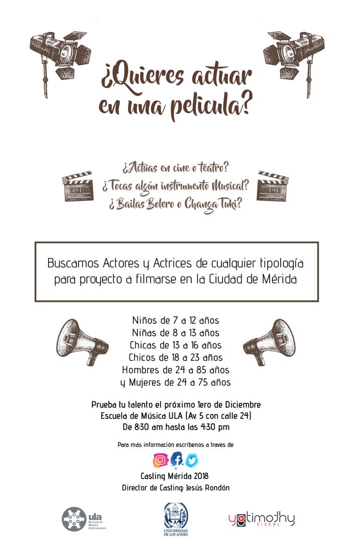 castingmerida18's tweet image. Tenemos fecha de casting!!! Si si si!!!
Prueba tu talento este 01 de Diciembre y sé parte del cine venezolano #casting2018 #actuacion #cinevenezolano #ema #ula