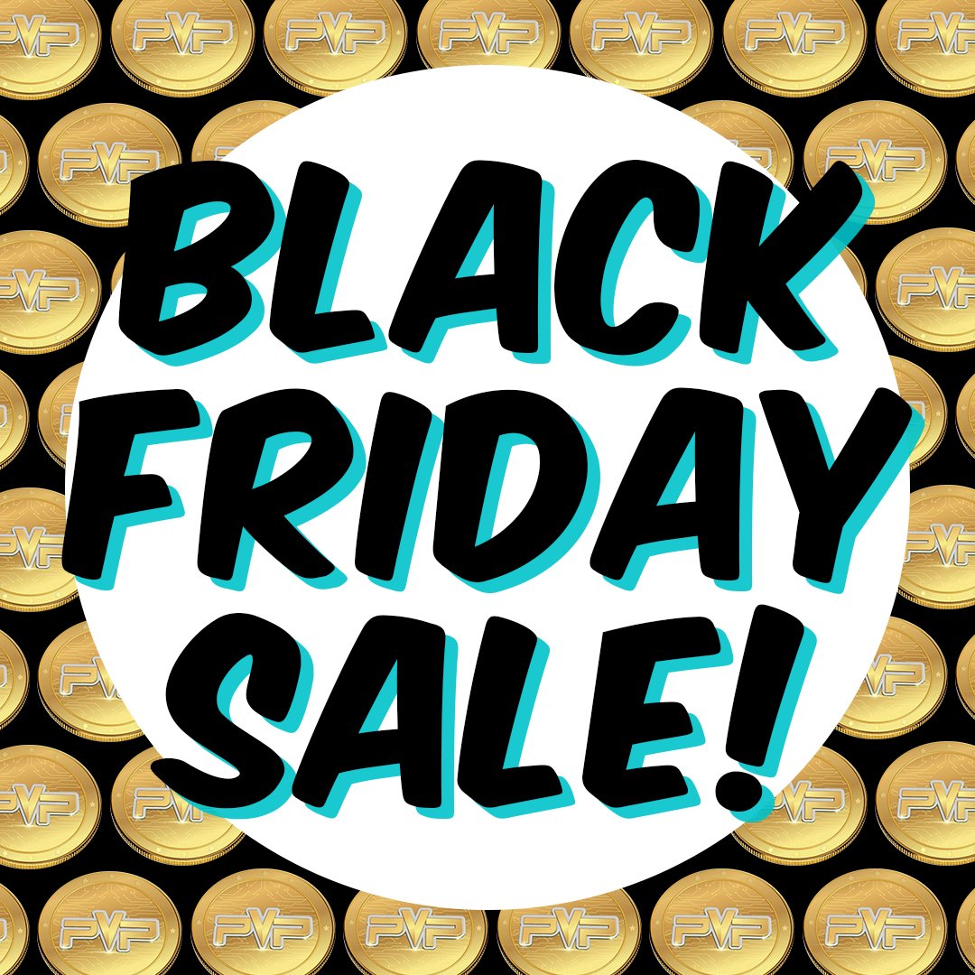 TheRealArena's tweet photo. Black Friday Sale Happening Now! Stock up on your PVP Tokens early and get 75% Bouns PVP. Act fast to get the Biggest Bonus! #ethereum #pvptoken #blockchain #gaming #videogamers #cryptogaming #pcgamer #indiegames #gamingpc #crypto #indiegamer #pvpcoin #pvpgaming #pvp #bitcoin https://t.co/zOKLKQOZ1f