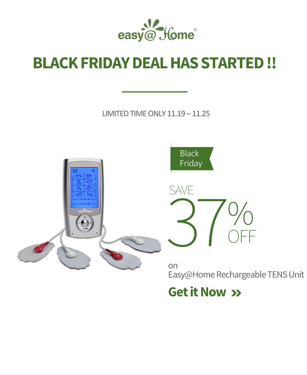 easyathome_'s tweet photo. BLACK FRIDAY comes EARLY! Perfect mini multi-mode EMS & TENS unit for pain relief on the go!
Purchase here: https://t.co/RllOoEpUVW
#TENS #EMS #Easyathome #pain #painrelief #sciatica #fibromyalgia #chronicpain #workout #travel #muscle #footpain #backpain https://t.co/v2LdPn24LL