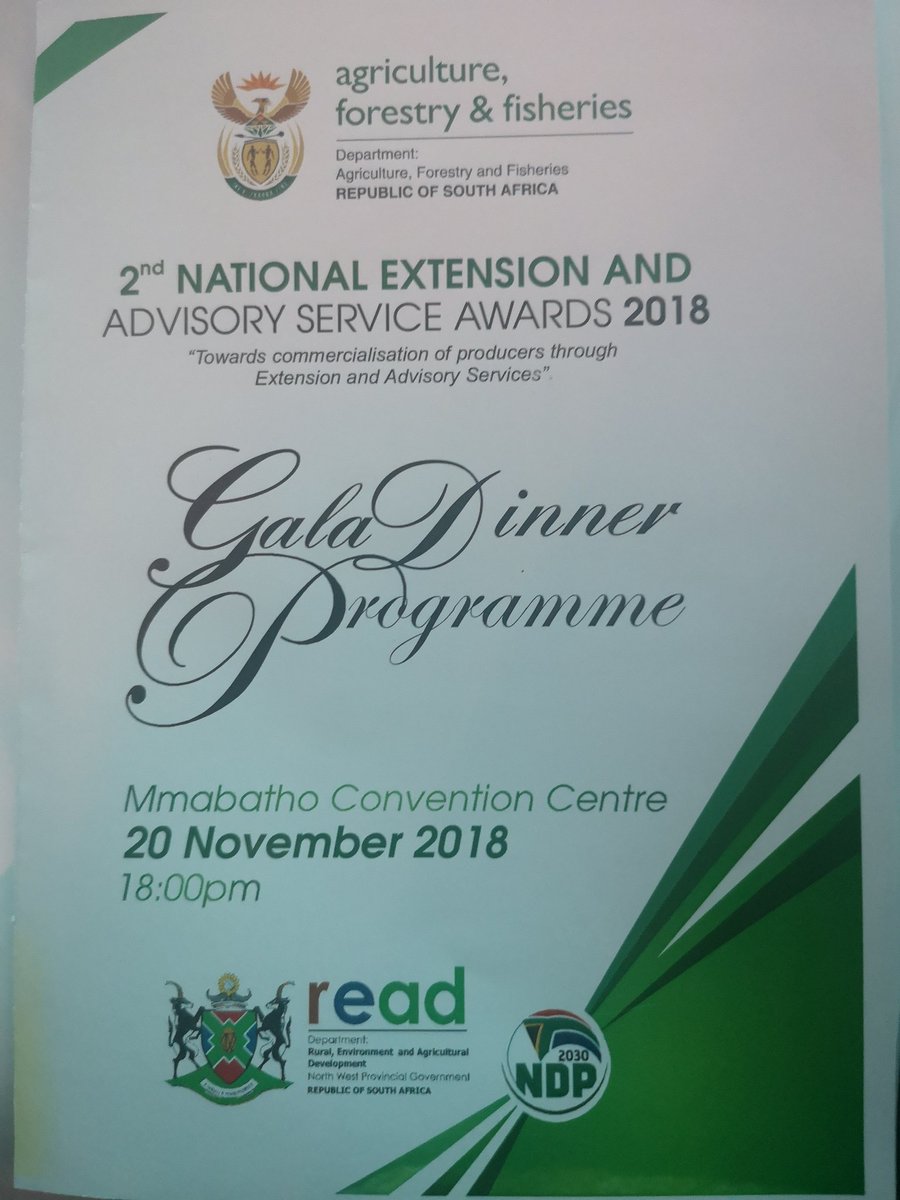 KMI305's tweet photo. We recognize Extension and Advisory Services tonight #NEASA2018 @DAFF_ZA @VonganiShivambu https://t.co/YNaKhLV6kp