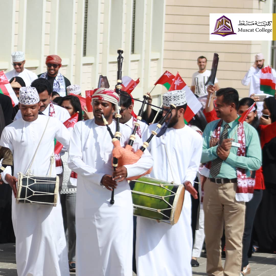muscat_college's tweet photo. National moments filled with feelings of pride and loyalty to our nation leader written by the hearts of the participants in Muscat College celebration of the 48th National Day captured by the lens of our camera. Thanks to all of you
#Muscat_College
#MSc_big_data https://t.co/f4bwq6810j