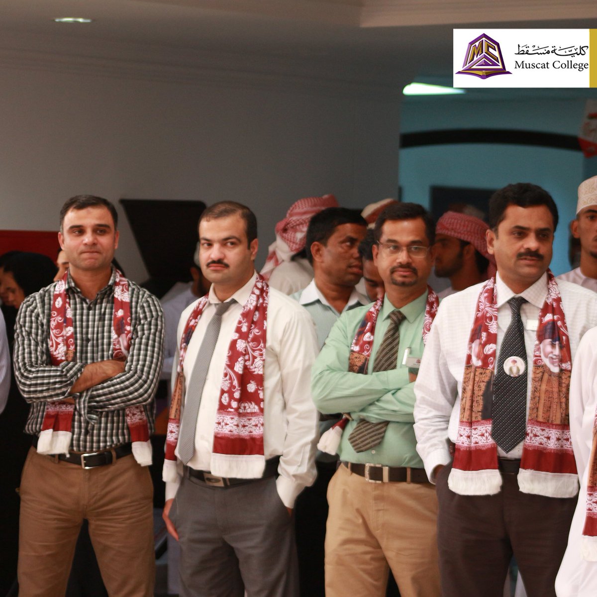 muscat_college's tweet photo. National moments filled with feelings of pride and loyalty to our nation leader written by the hearts of the participants in Muscat College celebration of the 48th National Day captured by the lens of our camera. Thanks to all of you
#Muscat_College
#MSc_big_data https://t.co/f4bwq6810j