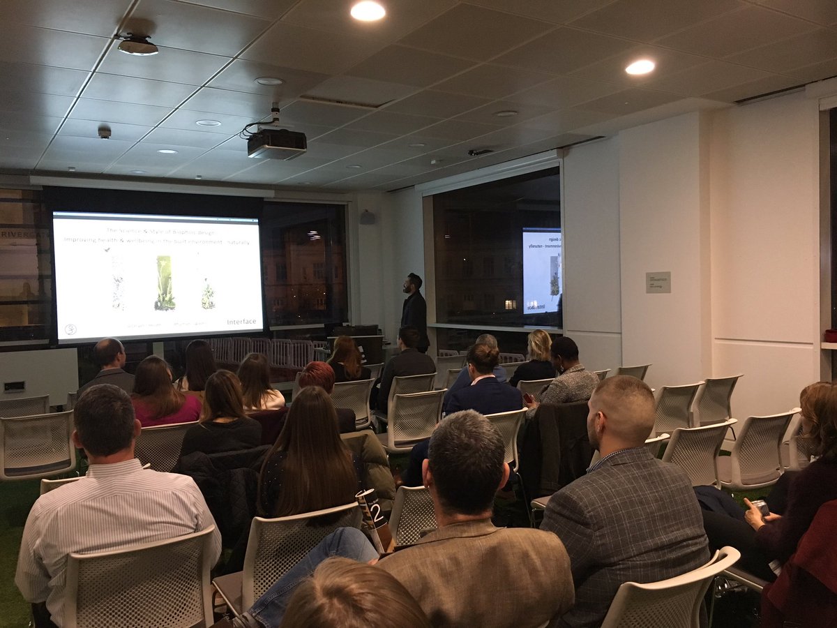 BCO_NextGenSW's tweet photo. Biophillic Design Talk @OVOEnergy Bristol - @Oliver_Heath shares with us why human centred approach and biophillia is important to all. #BCOnextgen #BCOevent https://t.co/5HkjOyHsAl