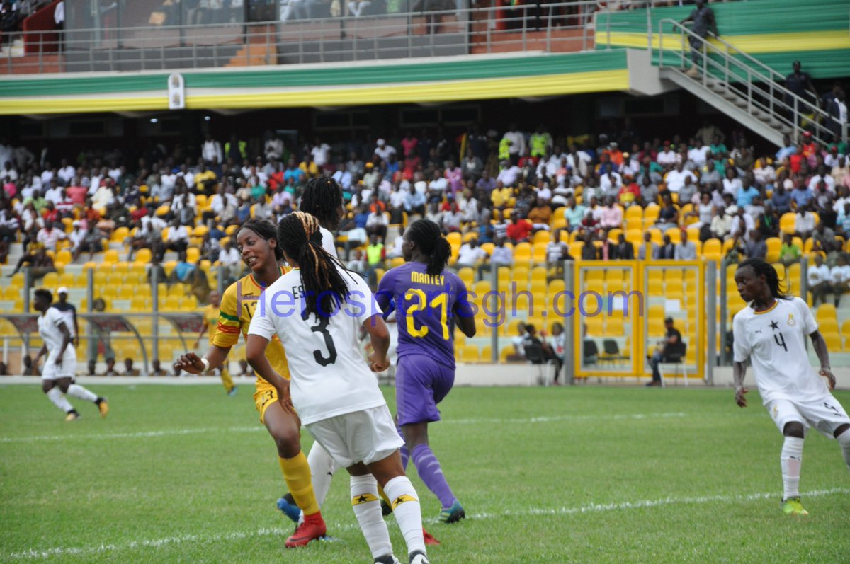 Herosportsgh's tweet photo. Snap from #Ghana 1 vs 2 #Mali
@AWCONGhana2018 #2018AWCON #2018AWCONSERIES https://t.co/hK0SIK4Ps5