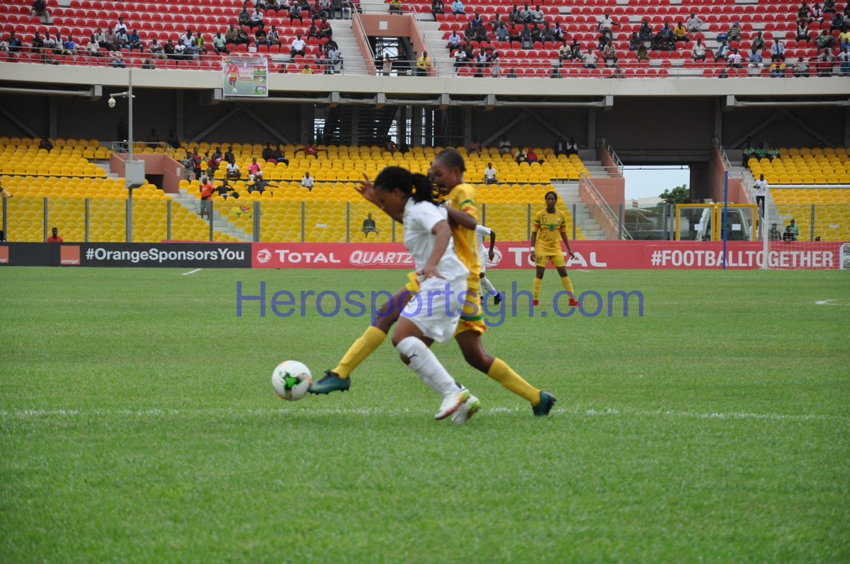 Herosportsgh's tweet photo. Snap from #Ghana 1 vs 2 #Mali
@AWCONGhana2018 #2018AWCON #2018AWCONSERIES https://t.co/hK0SIK4Ps5