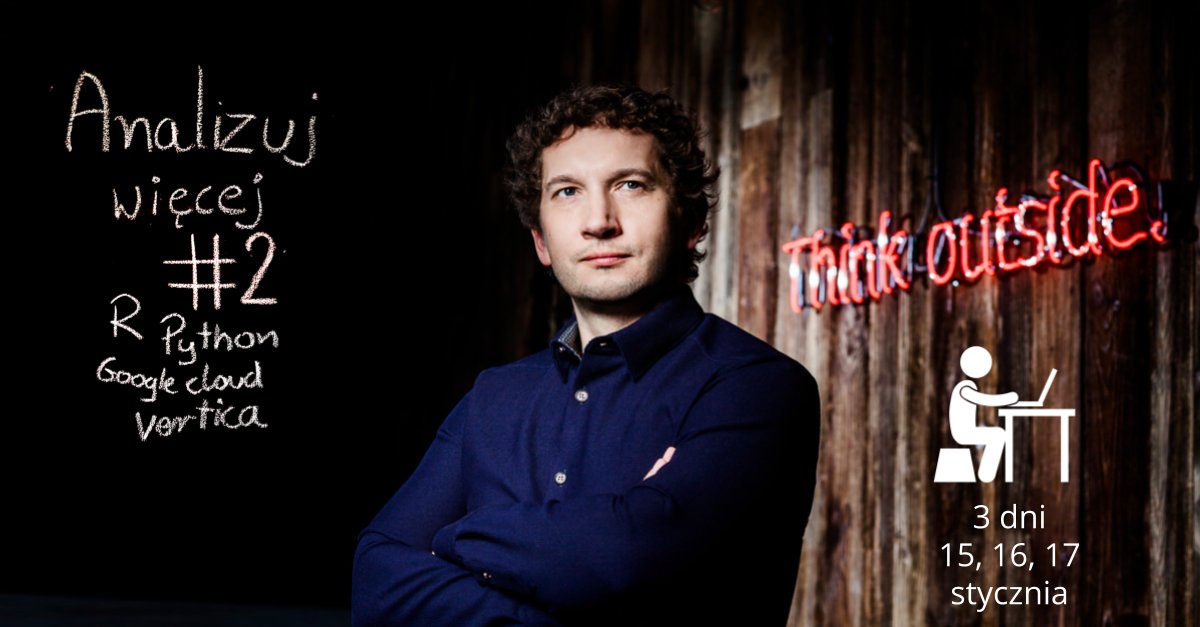 KCiukszo's tweet photo. Zapraszam na kolejną edycję szkoleń z zakresu analizowania dużych danych. Tym razem 3 propozycje na styczeń 15, 16 17. Zapisy: 
https://t.co/zxcBs0kIgf https://t.co/eTdm1qUi4e