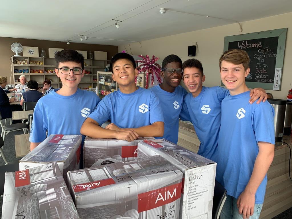 StellarBotsFLL's tweet photo. We love sharing, we visited Huis Zonnekus (an old age home) today with a donation of desk fans to their Frail Care Unit #gooddeeds #sharing #FLLSA @ParklandsTweet @FIRSTweets @firstlegoleague https://t.co/7L6SO7nf5S