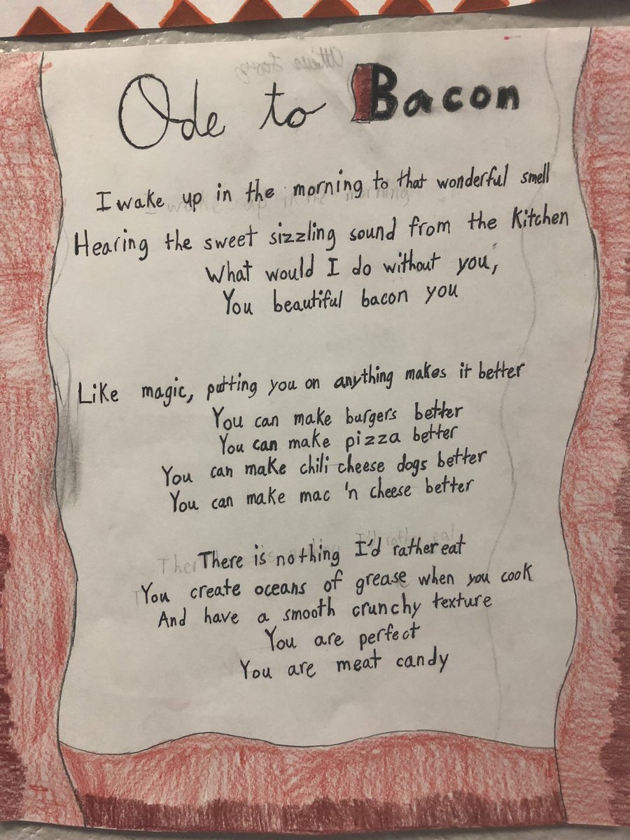 MrsAdamsKC's tweet photo. In honor of Thanksgiving, my students wrote Odes to something they were thankful for 🍁🦃 😂#MomentsInKlein @kleincollins @KleinCollinsELA #TuesdayThoughts  #TuesdayMotivation https://t.co/qhhUon1eza