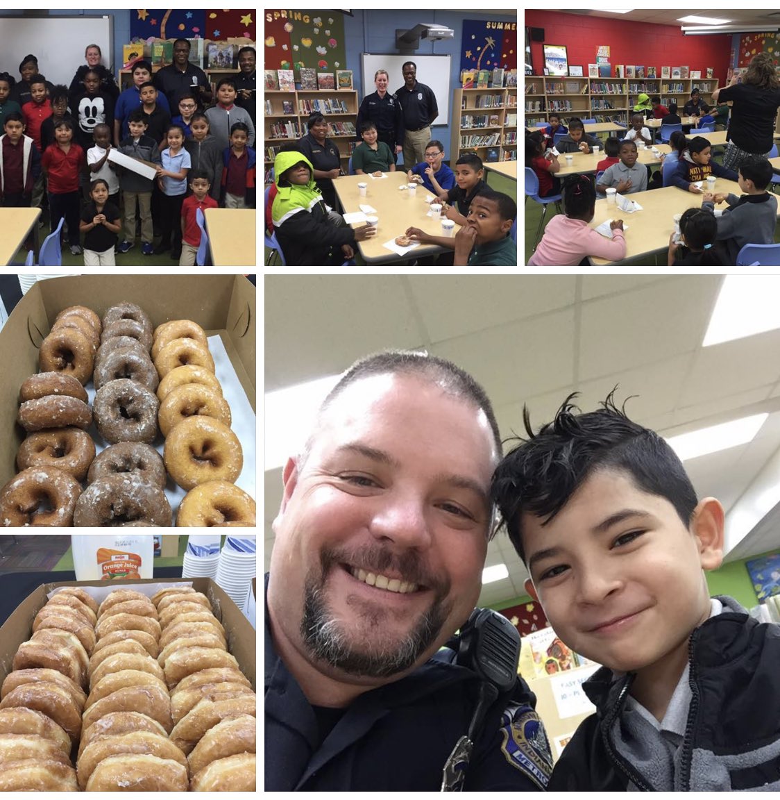 IMPDnews's tweet photo. The IMPD Community Engagement assisted @IMPDNW yesterday at IPS Meredith Nicholson School 96 for our Donuts W/A Cop program. Children were rewarded after being caught doing good work though the month! #RewardTheGood #IMPDcares #YourPoliceYourCommunity https://t.co/ibM2c6wIaI