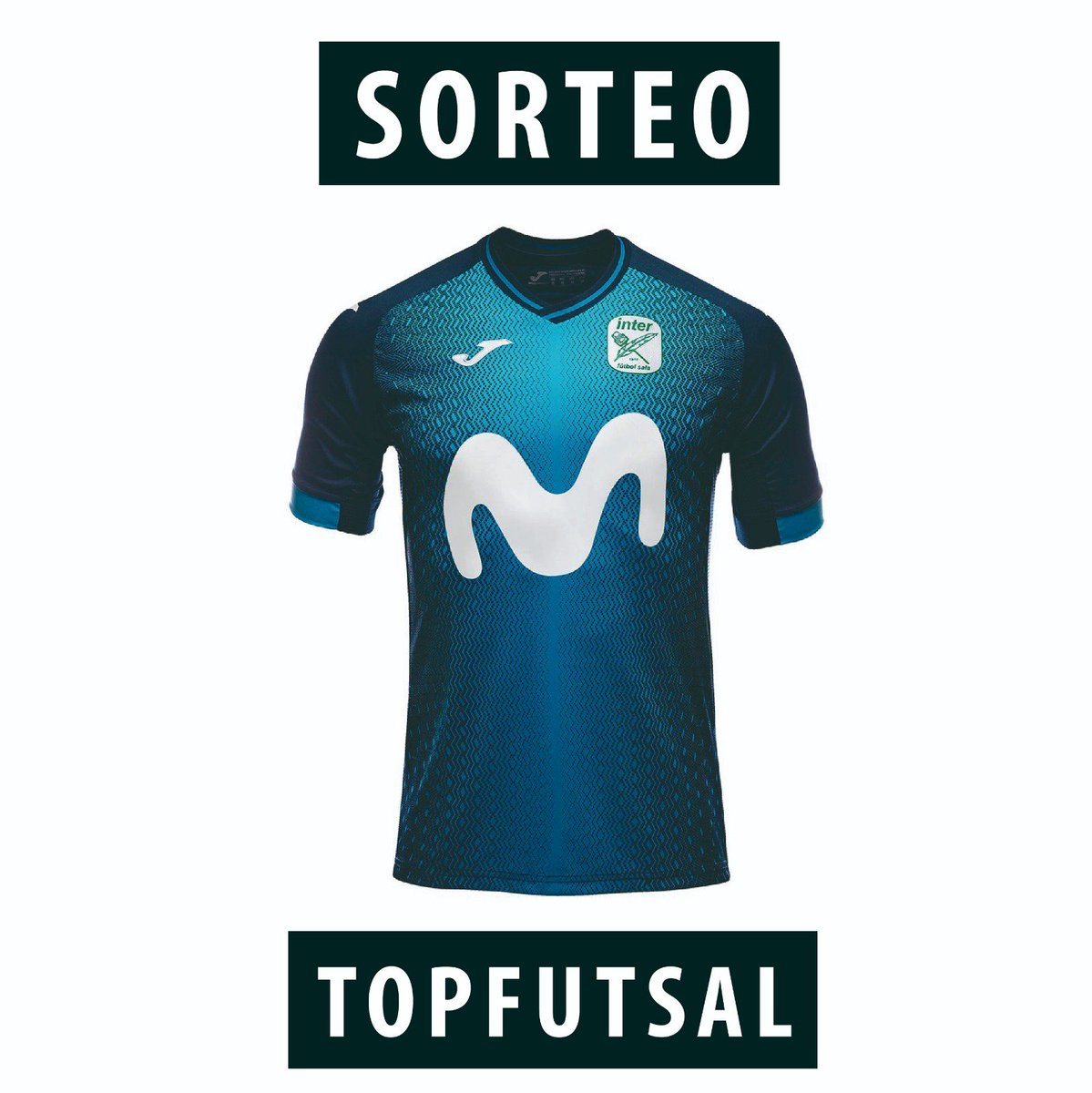🔥 S O R T E O 🔥

¿Quieres conseguir la camiseta oficial de <a href="/InterMovistar/">Movistar Inter FS</a> ?

✅ Sigue nuestro perfil de twitter <a href="/TOP_Futsal/">TOP Futsal</a>
✅ Haz RT de este post
✅ Etiqueta a dos amig@s para que puedan participar

Tienes tiempo hasta el próximo día 30 de noviembre.

¡Suerte a tod@s! 🤙